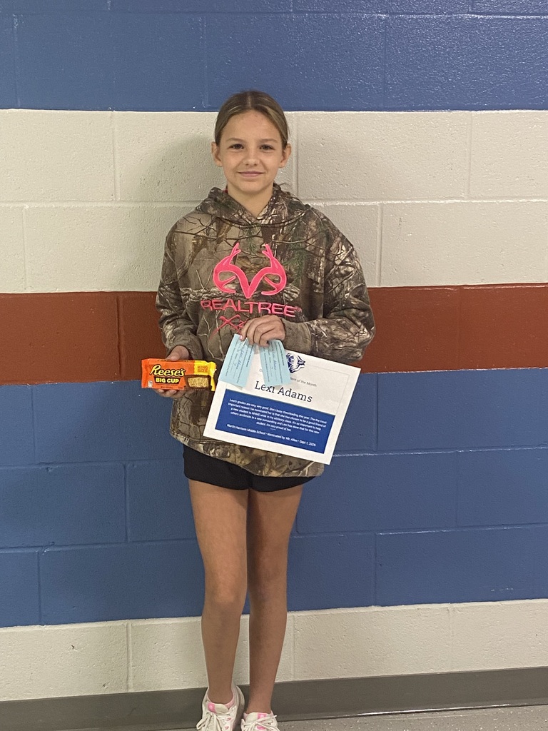 7th Grade August Student of the Month Nominees - 2026