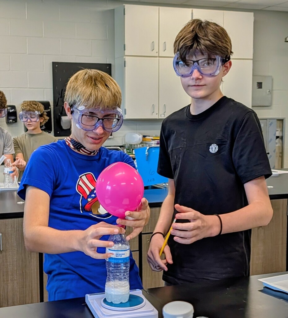 Mrs. Wade's 8th Grade Science Classes - Law of Conservation and Chemical Reactions -Sept. 2026