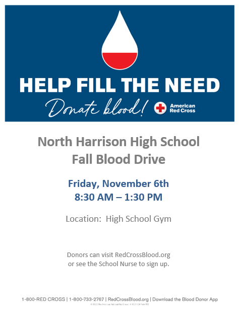 NHHS Blood Drive - Nov. 2026