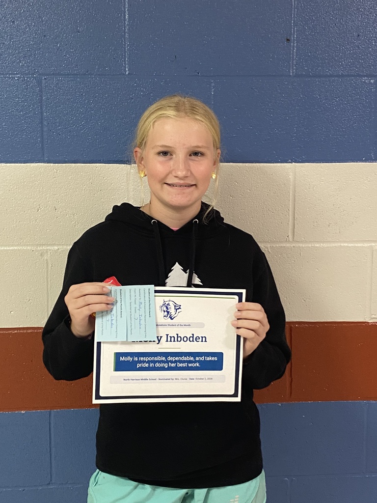 NHMS September 7th Grade SOTM-2026