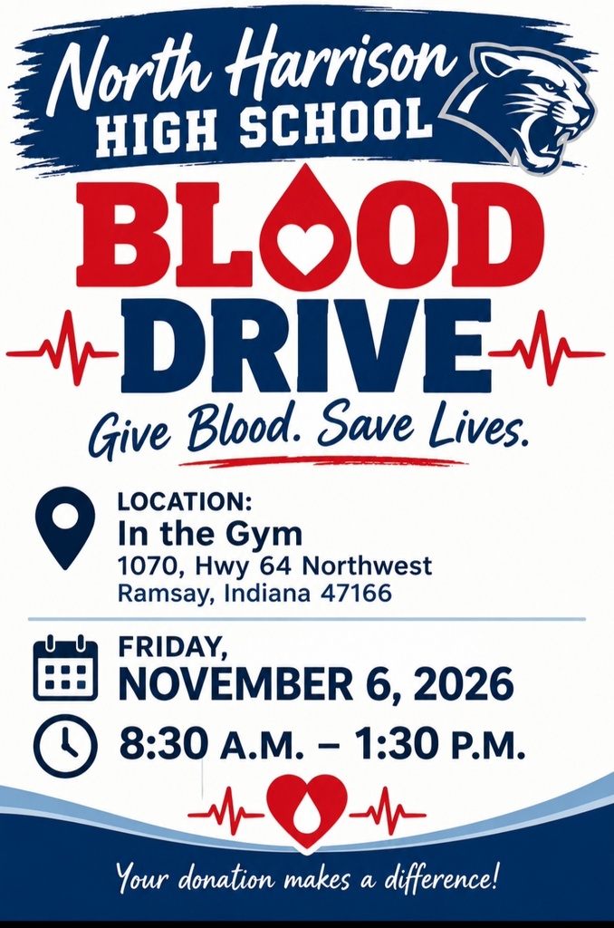 NHHS Blood Drive - November 6, 2026