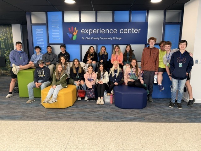 group of students at Challenger Learning Center