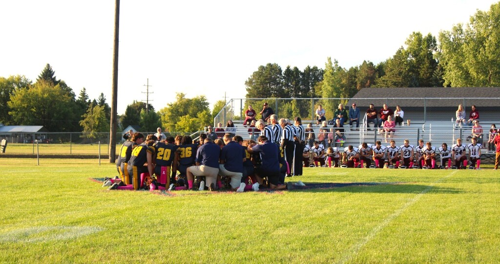 Football Team Huddle