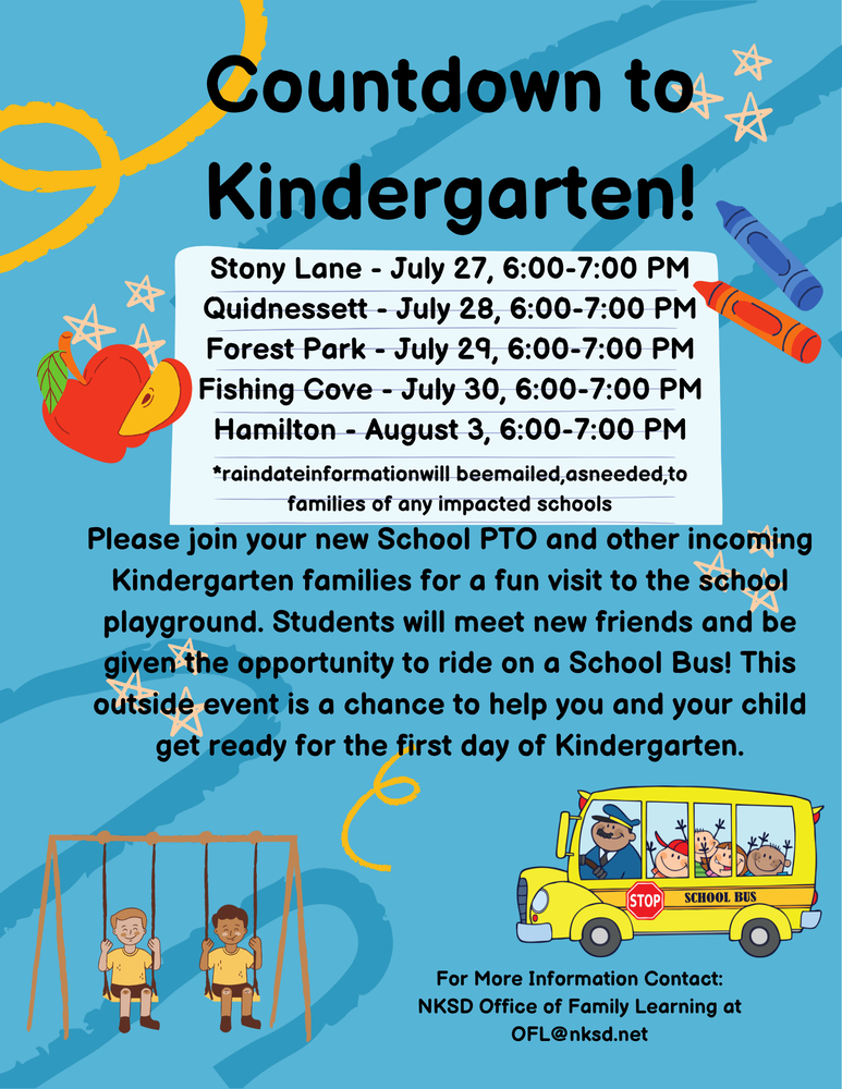 Countdown to Kindergarten!