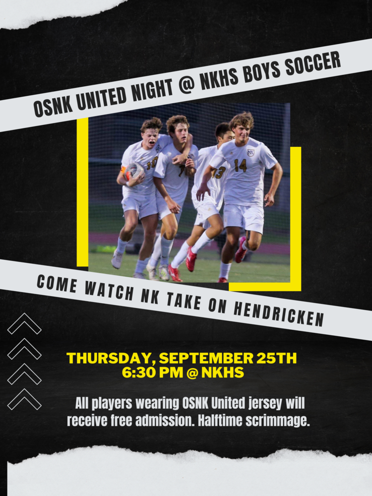 Boys Soccer VS Hendricken: OSNK United Community Event