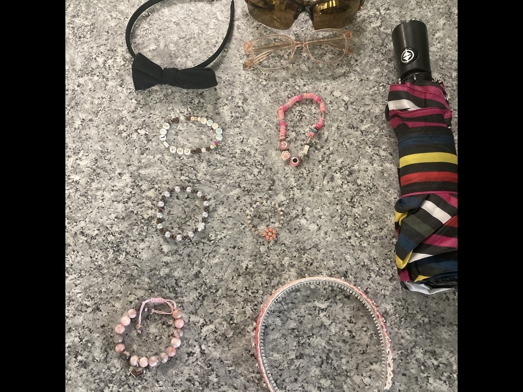 umbrella hairtie and bracelets
