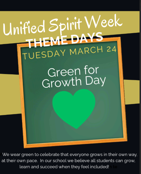 Tuesday - Wear Green Flier for Spirit Week