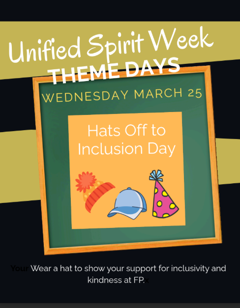 Unified Spirit Week Flier - Wednesday - Hats Off to Inclusion!