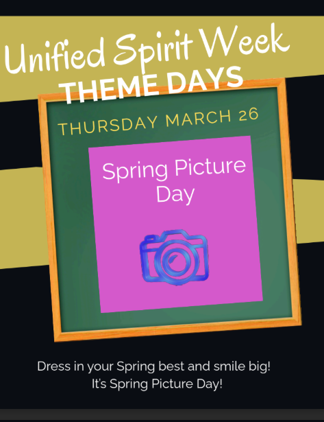 Unified Spirit Week Flier - Thursday - Spring Picture Day