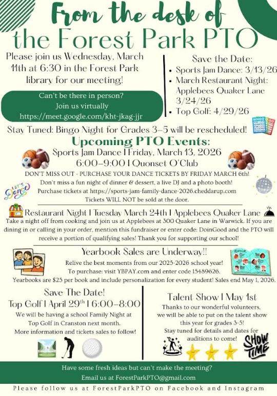 Forest Park PTO Flier