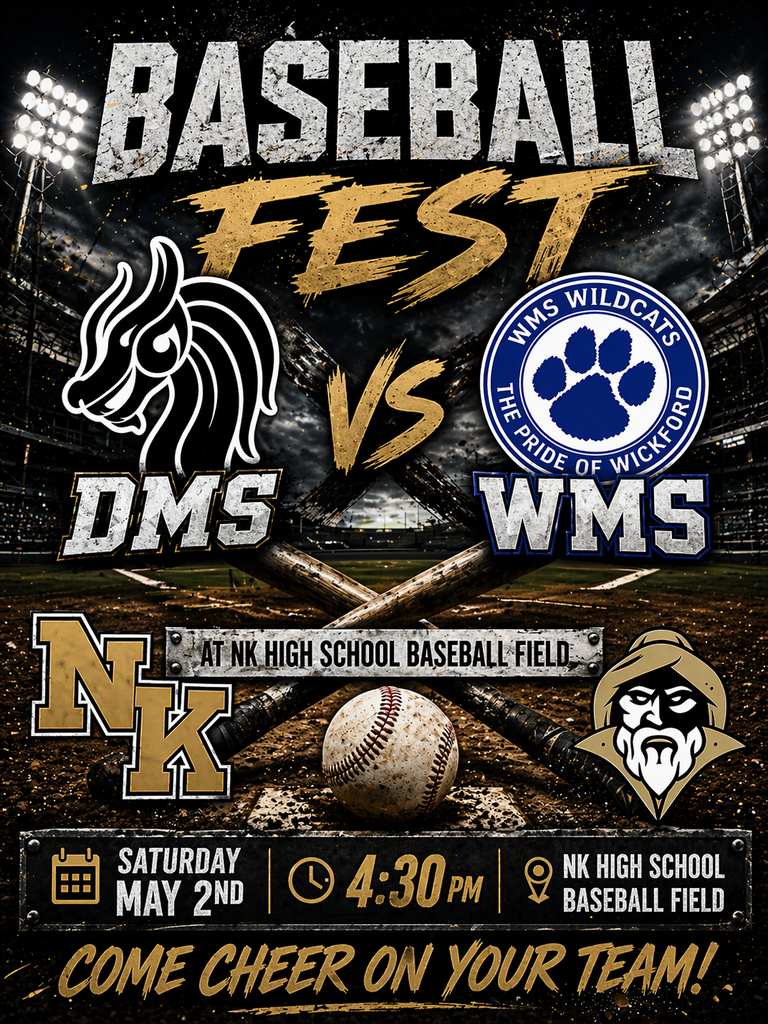 Middle School Baseball Fest Flier