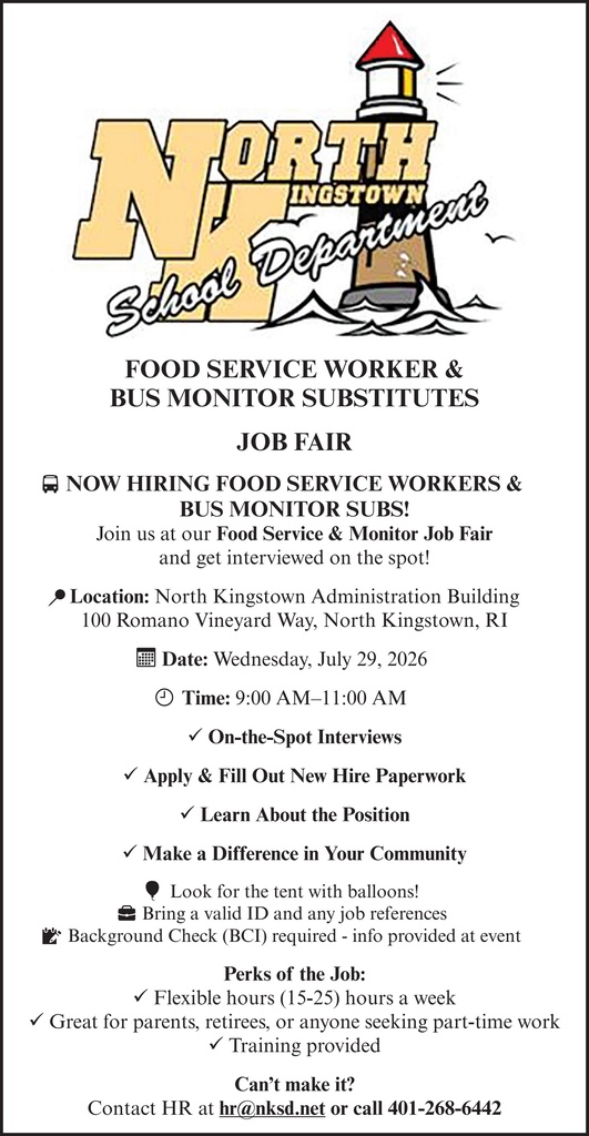 NKSD Food Service & Bus Monitor Job Fair - July 29th