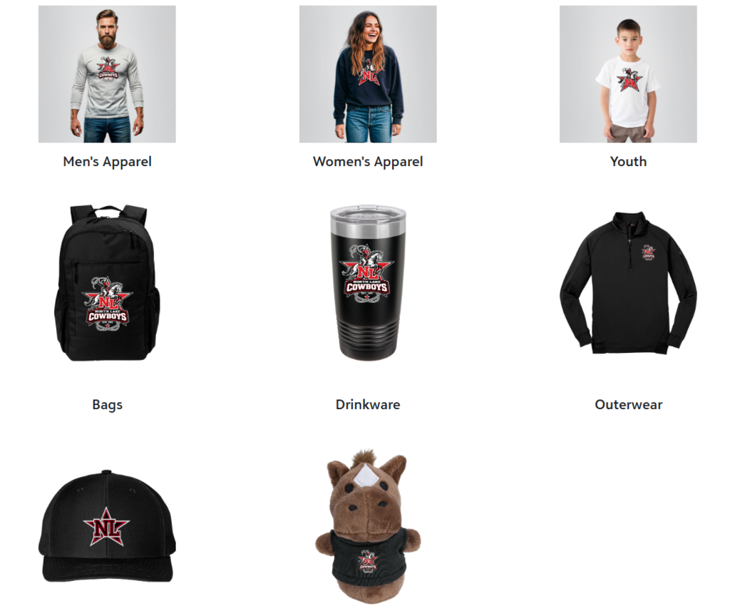 Men's and Women's Apparel.