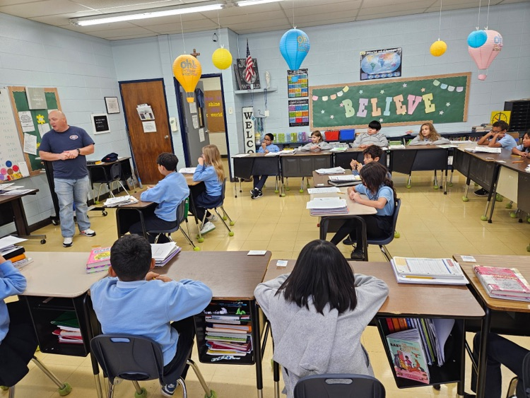 4th. Grade Career Day with Mr. Moore