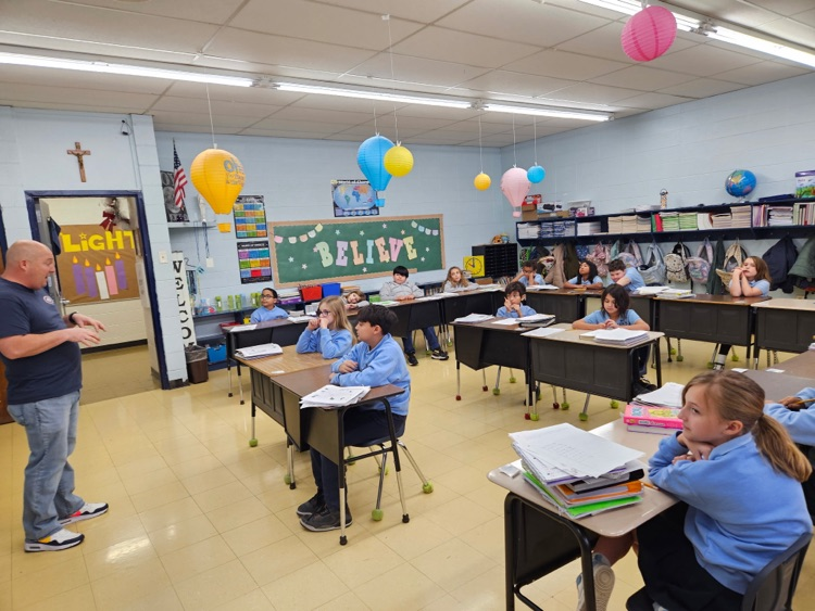 4th. Grade Career Day with Mr. Moore