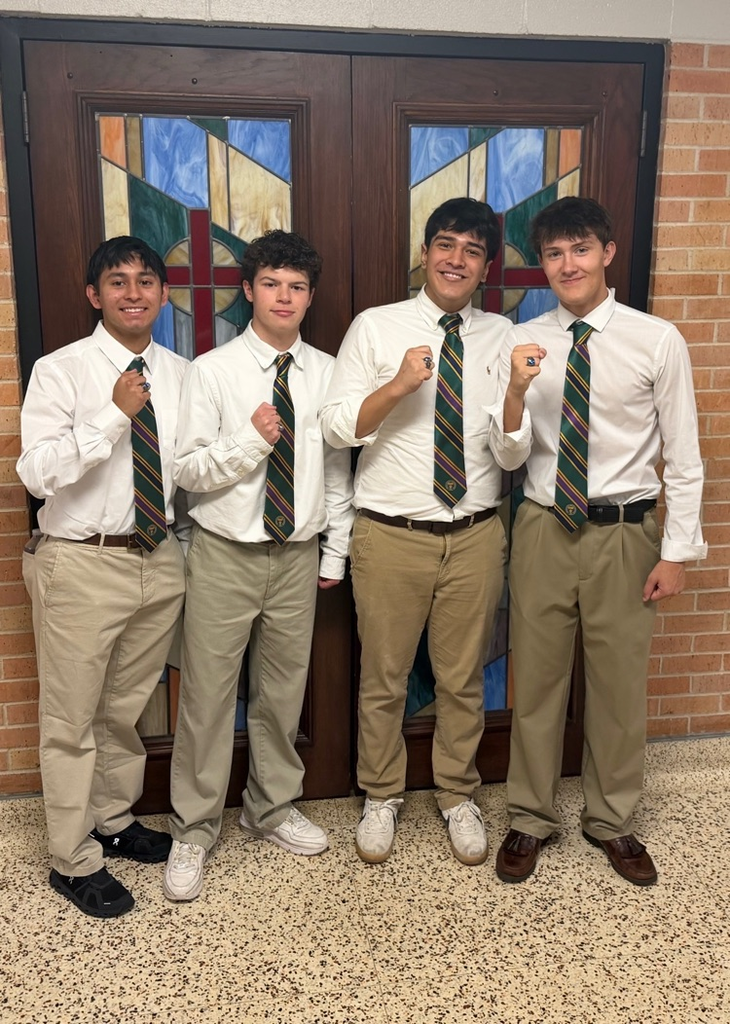 Class of 2027! NLRCA Alumni received their Class Rings Friday. Jonathan, Dylan, Diego, and Hayden we are so very proud of you! Know that we are cheering you on during this exciting time as Seniors!!! Congratulations!!