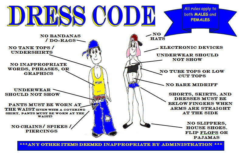 Dress code graphic