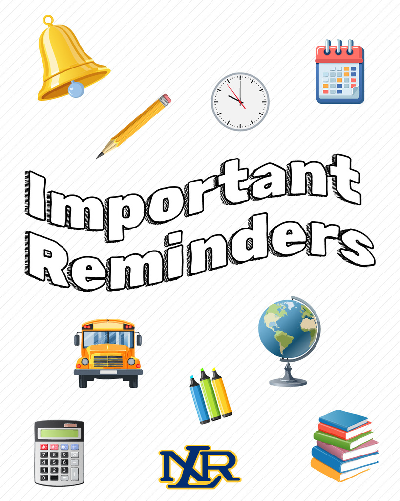Graphic reads, "Important reminders"