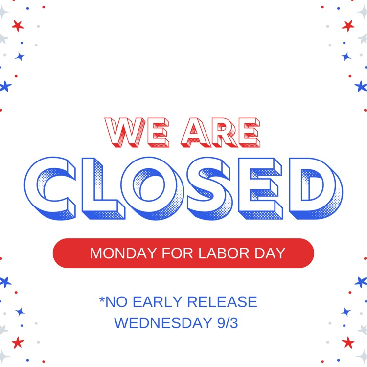 closed for Labor Day 