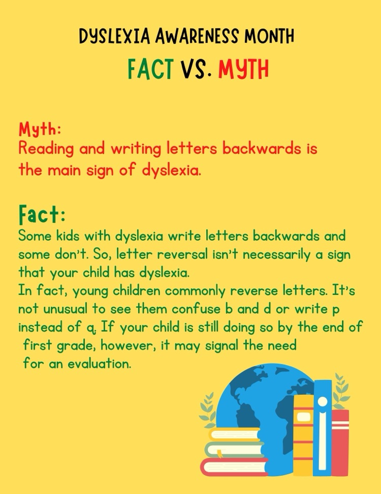 fact 1  dyslexia awareness month 