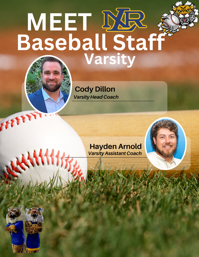 Meet our Baseball Staff!  Goooo Cats! 💙💛🐾