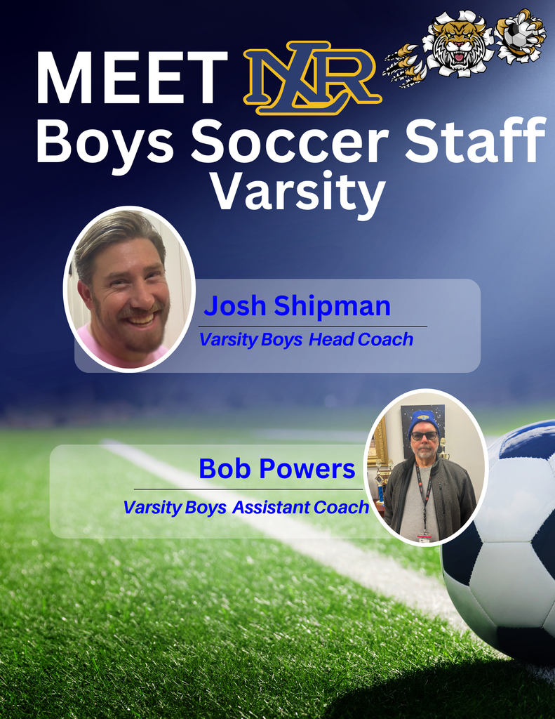Meet our Varsity Boys Soccer Staff!  Goooo Cats! 💙💛🐾