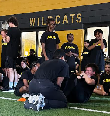 students JROTC training