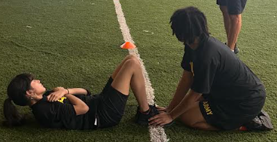 students JROTC training