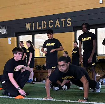 students JROTC training