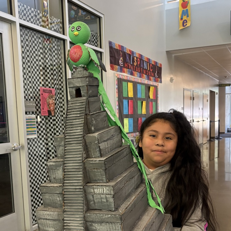 nicole with her project