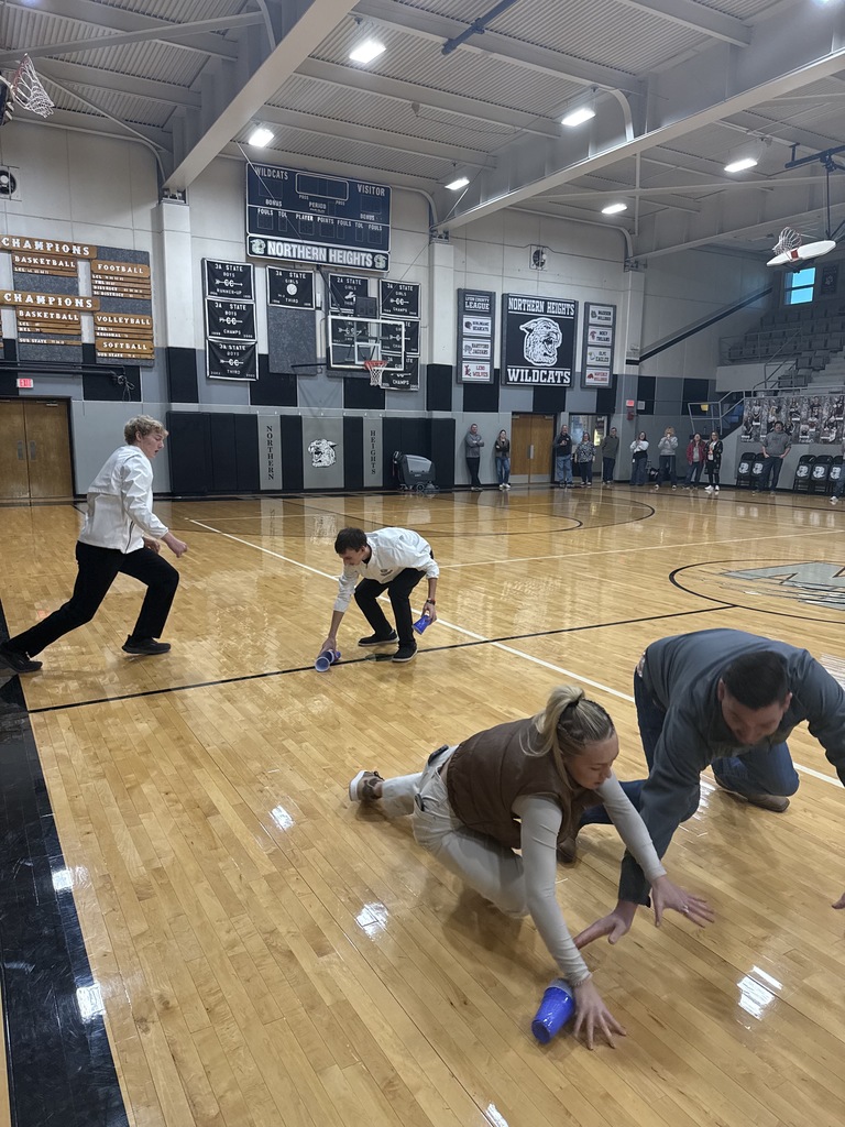 STUCO held a pep rally for the basketball game against Waverly, boys and girls are ready to take on the bulldogs. Faith Hamlin took first in a head, shoulders, knees and cup match.