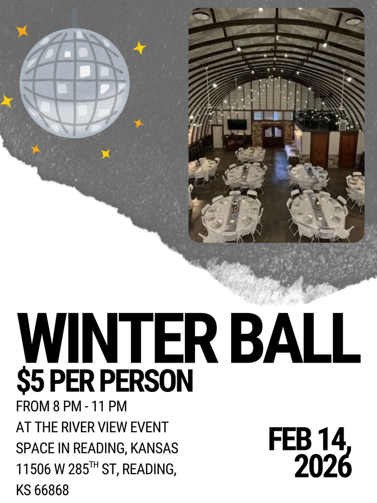 This year’s Winter Ball venue will be at River View Event in Reading. Beginning at 8:00 PM February 14th. No transportation will be provided to this location.