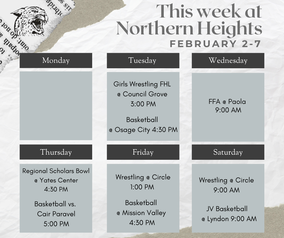 Feb. 2-7 @ NHHS