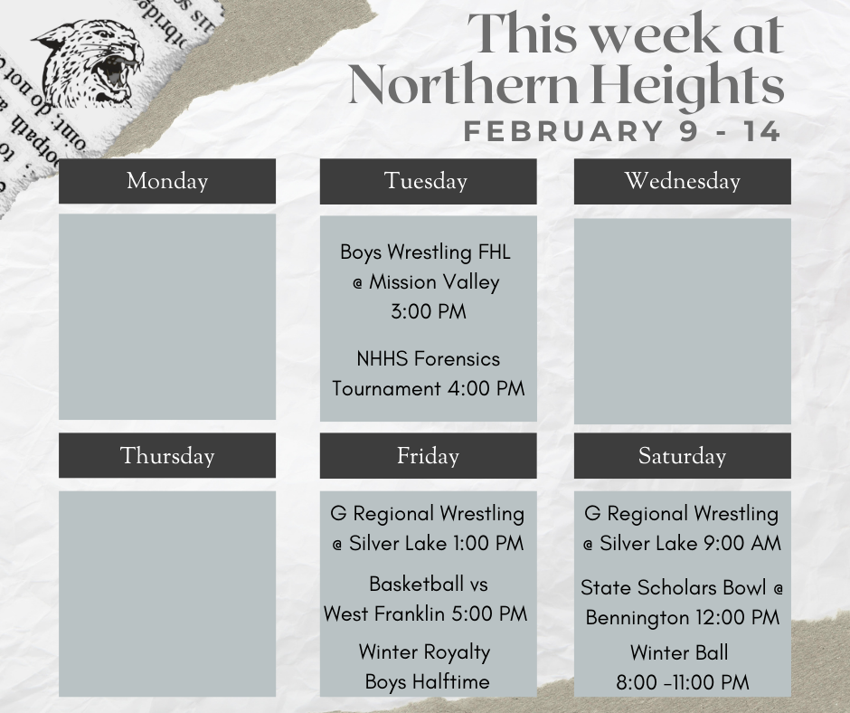 Feb. 9-14 @ Northern Heights