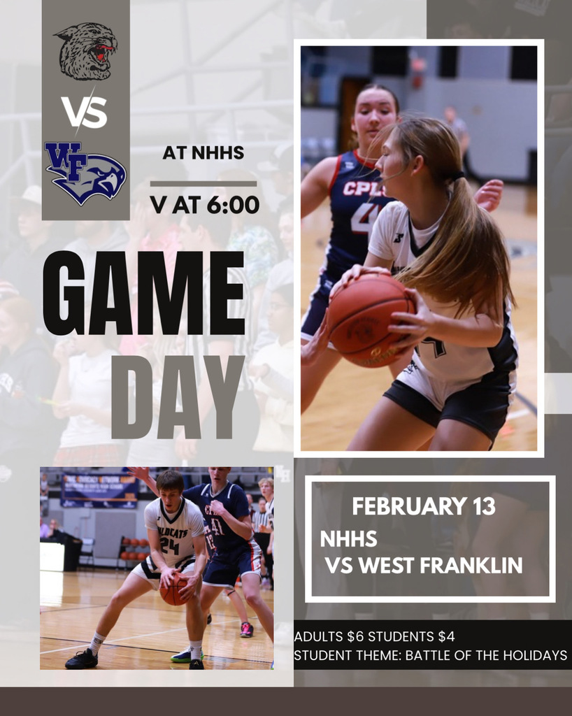 Tonight the Cats play West Franklin on the home court. Featuring the Winter Royalty crowning during the boys halftime.