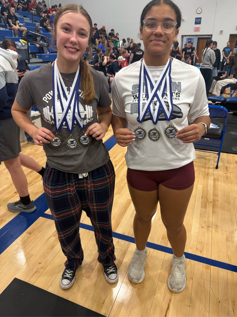 Congratulations to Jaitlyn Johnson and Hayden Saunders on winning first overall at the WestFranklin powerlifting meet, placing 9th out of 16 teams on the girls side with only two girls competing. Zac Warwick also placed 6th in squats earning points on the boys side.