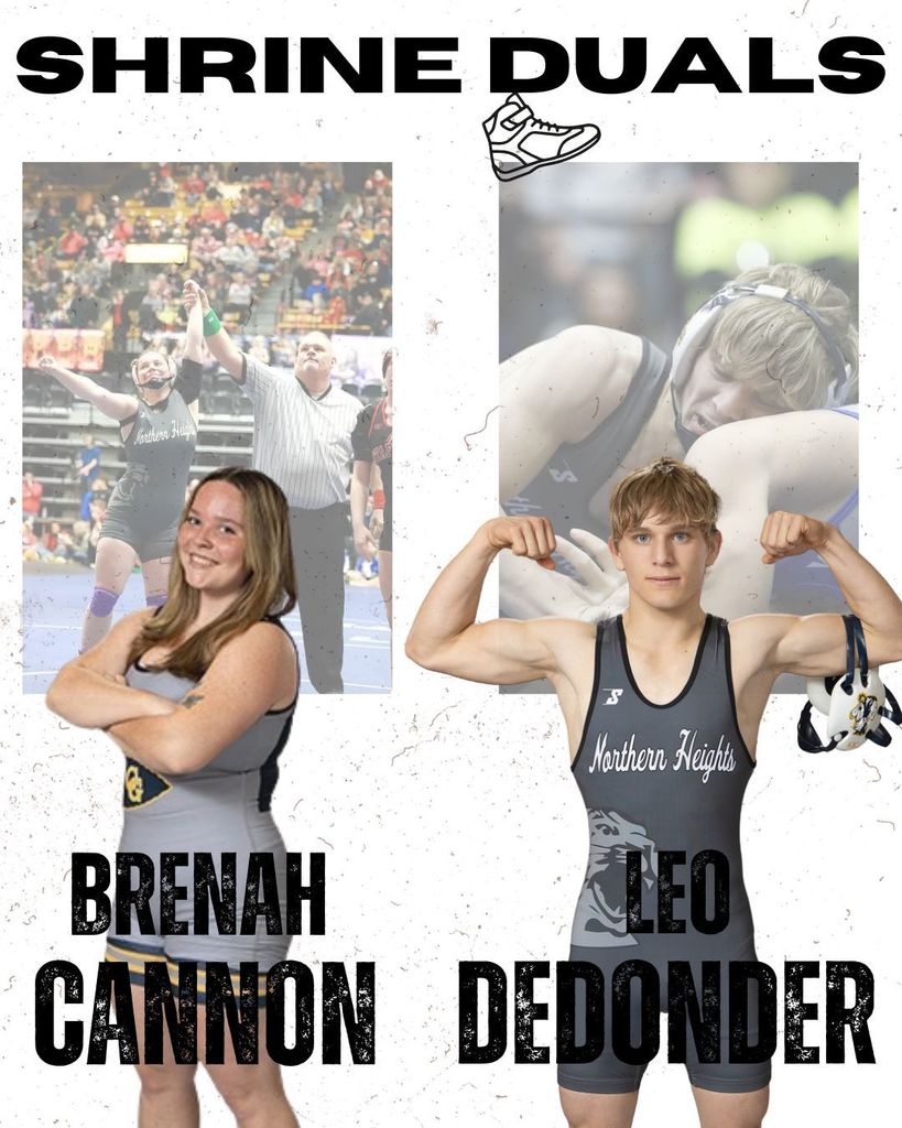 Saturday, March 28, Leo and Brenah travel to Wichita to compete in the Shrine Duals! Wish them luck. For tickets, purchase with the link! https://whollyticket.com/paymentpage/payment.php?event_id=84623