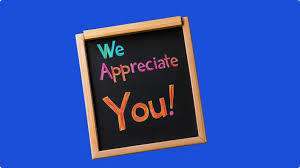 We Appreciate You!
