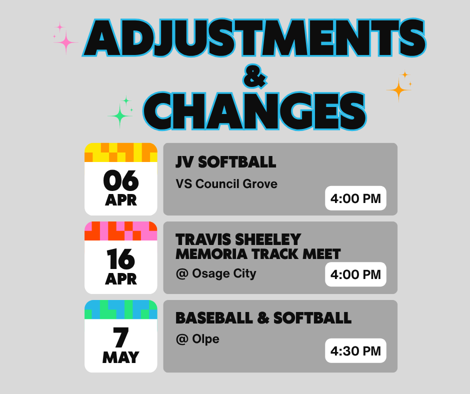 NH Schedule Adjustments