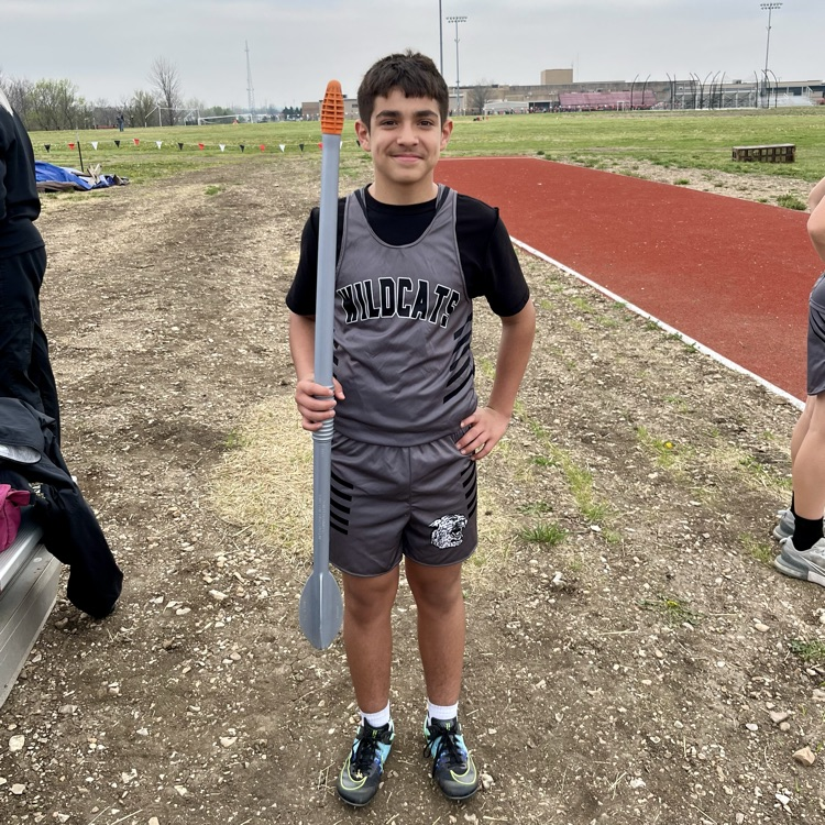 Chris broke the boys’ javelin record.