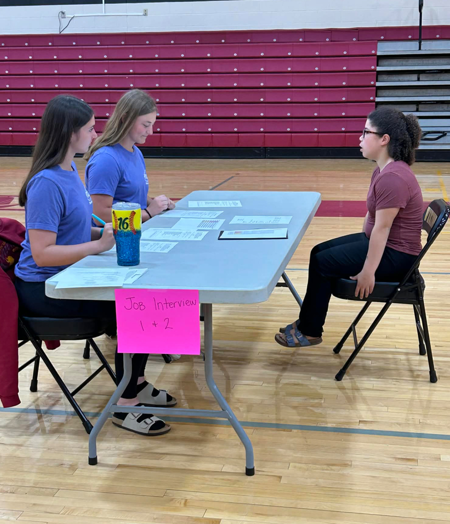 Senior Nayema Gonzalez competing at the Employability Skills Expo at Mission Valley.