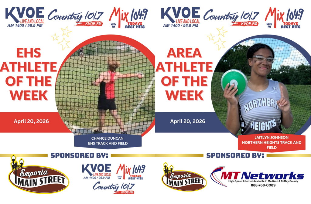  https://kvoe.com/2026/04/20/athletes-of-the-week-chance-duncan-and-jaitlyn-johnson/?fbclid=IwVERDUARTZChleHRuA2FlbQIxMQBzcnRjBmFwcF9pZAo2NjI4NTY4Mzc5AAEeY46UQUYDqjfKXOlFpkVemik7Ie7_ZOmWeCogGwwH4izJHcHxeblYyl7B2VI_aem_UN-G6kxwJB-qvCM3IrFskA