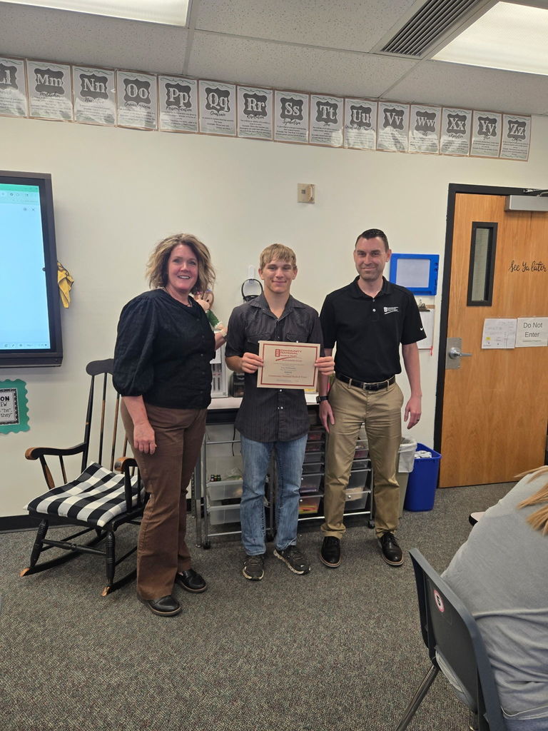 Leo DeDonder scholarship from Community National Bank