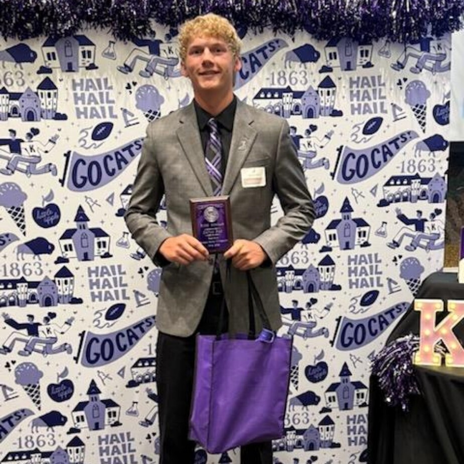 kelton bish at KSU backdrop