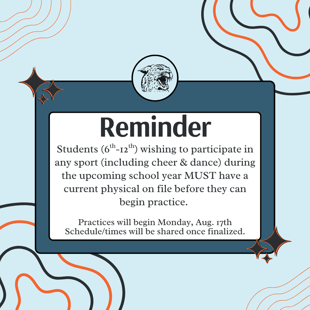 Get your physicals before Aug. 17th