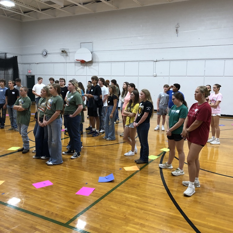 FFA freshman doing an activity