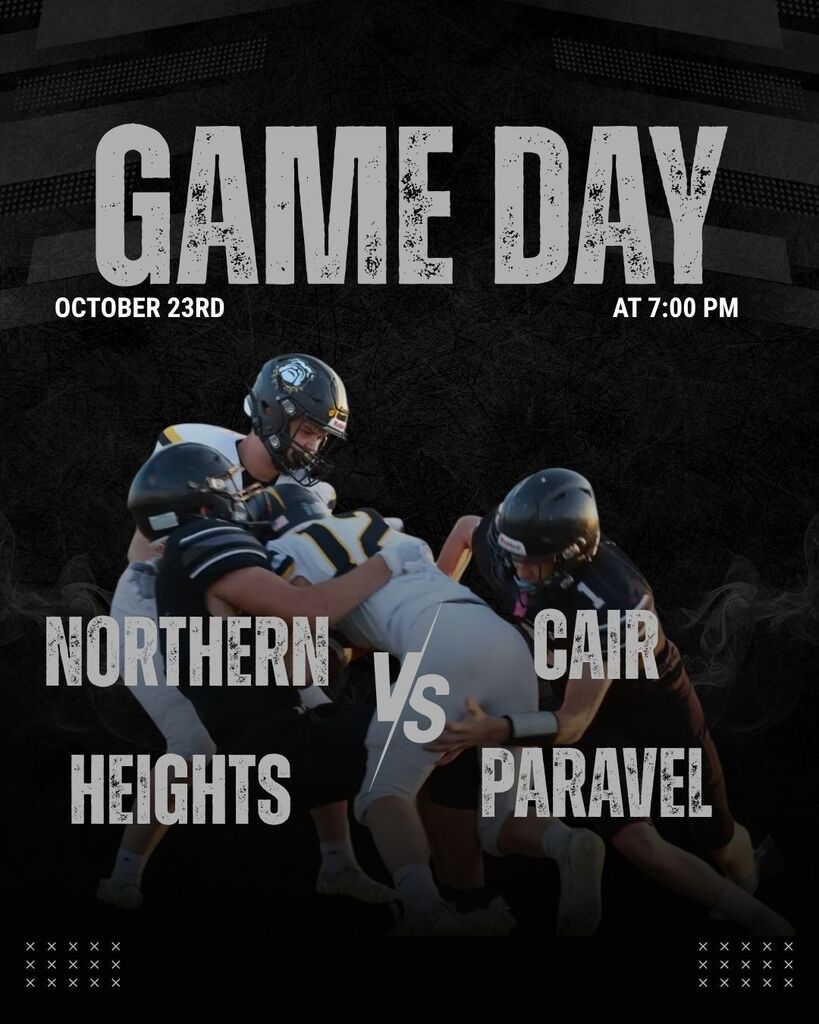 @ Northern Heights football VS Cair Paravel! 7PM