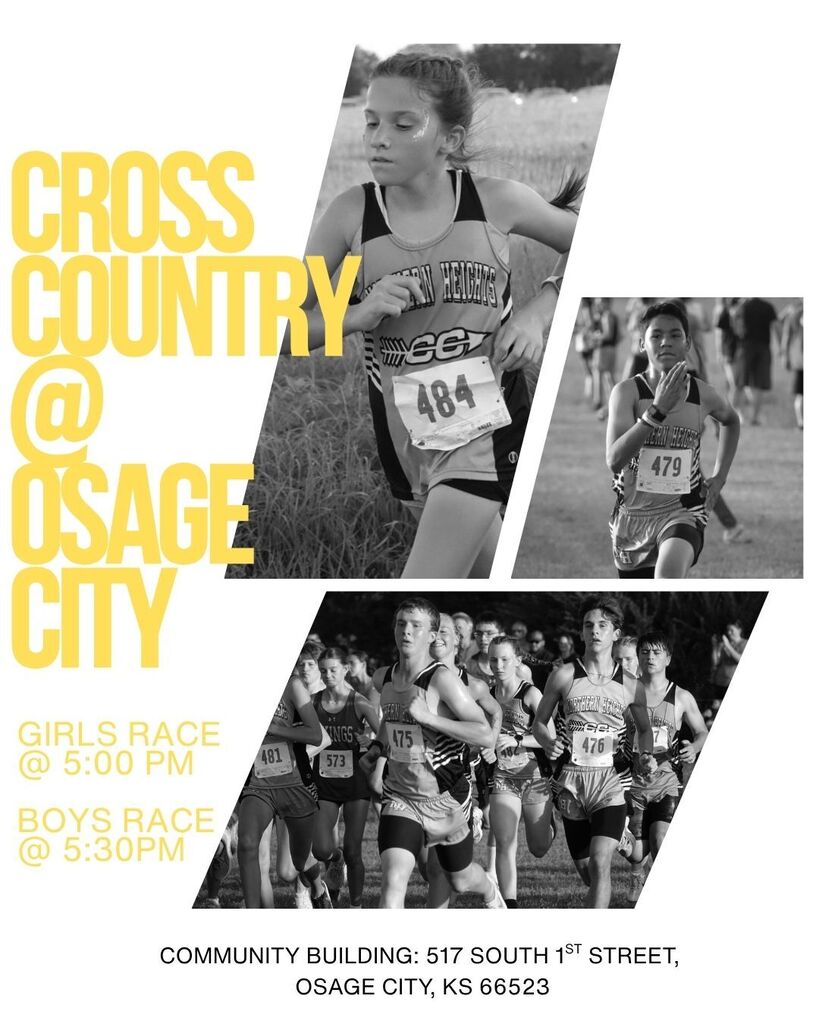 Cross country TODAY @ Osage City! LOCATION CHANGE