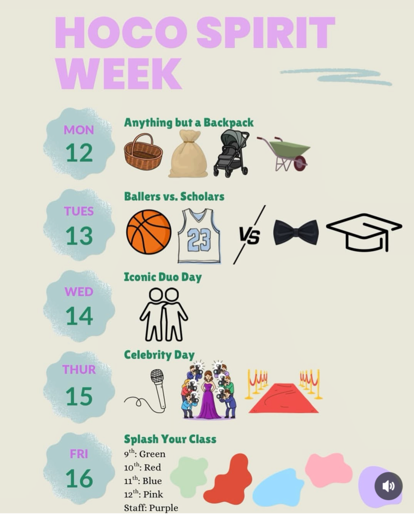 Spirit week days!
