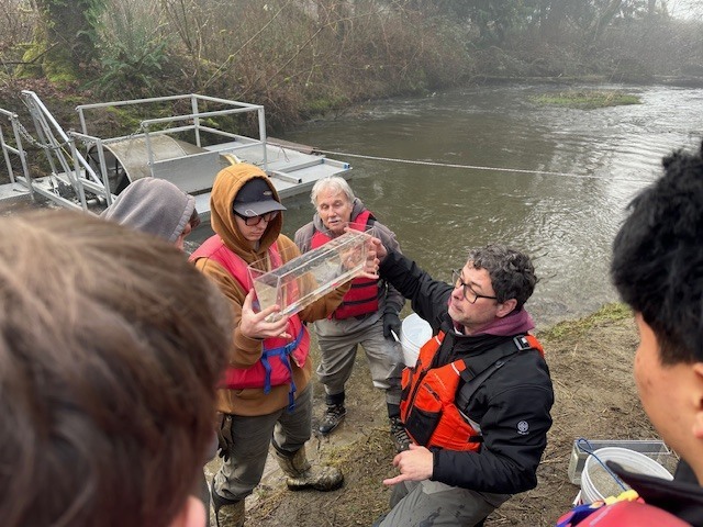 Aquaculture Class on Union River